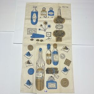 Tammis Keefe - Vintage Warranted ALL LINEN seal - Spices, Kitchen, Farmhouse